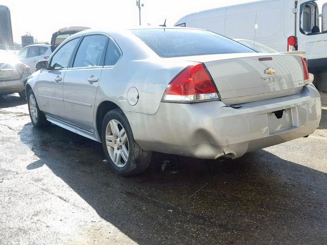 2G1WB5E35E1130493 - 2014 CHEVROLET IMPALA LIM SILVER photo 3