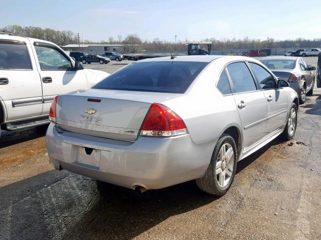 2G1WB5E35E1130493 - 2014 CHEVROLET IMPALA LIM SILVER photo 4