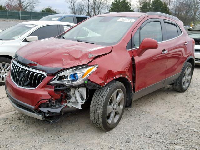 KL4CJDSB5DB084661 - 2013 BUICK ENCORE PRE RED photo 2