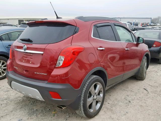 KL4CJDSB5DB084661 - 2013 BUICK ENCORE PRE RED photo 4