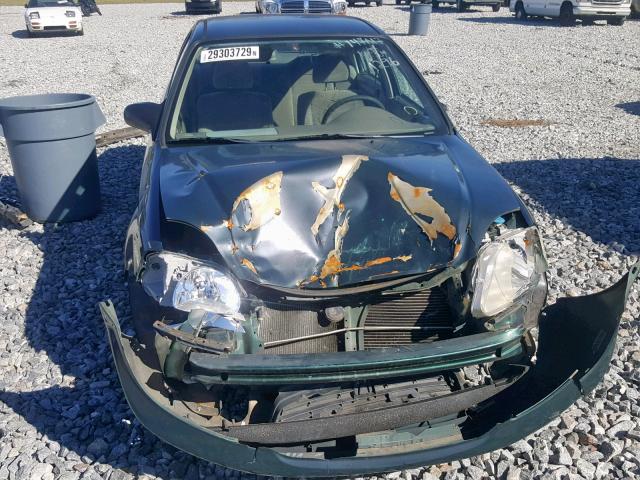2HGEJ6611YH541296 - 2000 HONDA CIVIC BASE GREEN photo 9