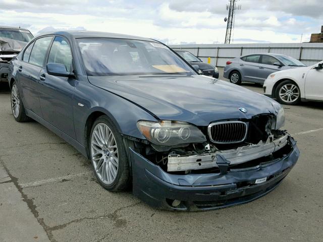 WBAHN83547DT70393 - 2007 BMW 750 BLUE photo 1