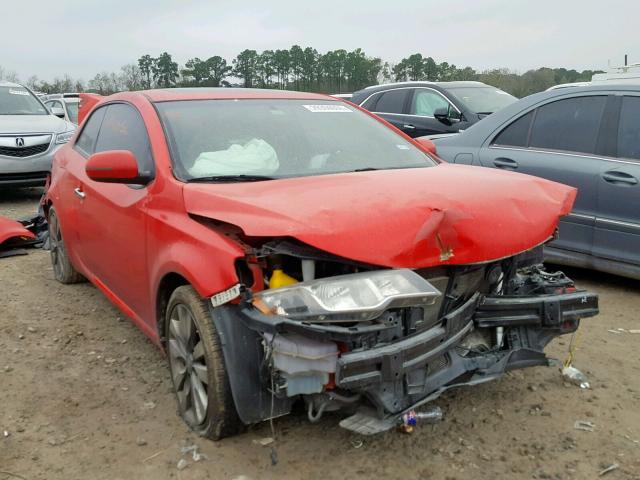 KNAFW6A32C5470670 - 2012 KIA FORTE SX RED photo 1