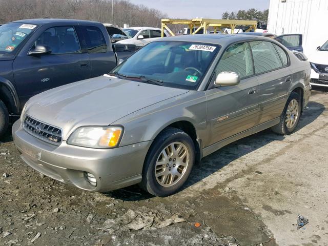 4S3BE896X37211377 - 2003 SUBARU LEGACY OUT GOLD photo 2