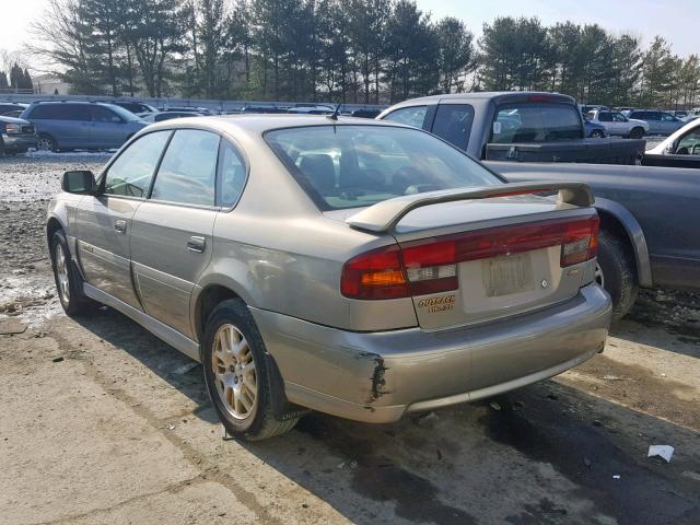 4S3BE896X37211377 - 2003 SUBARU LEGACY OUT GOLD photo 3