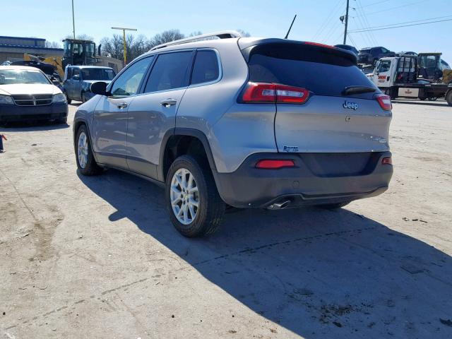 1C4PJLCB6JD596848 - 2018 JEEP CHEROKEE L SILVER photo 3