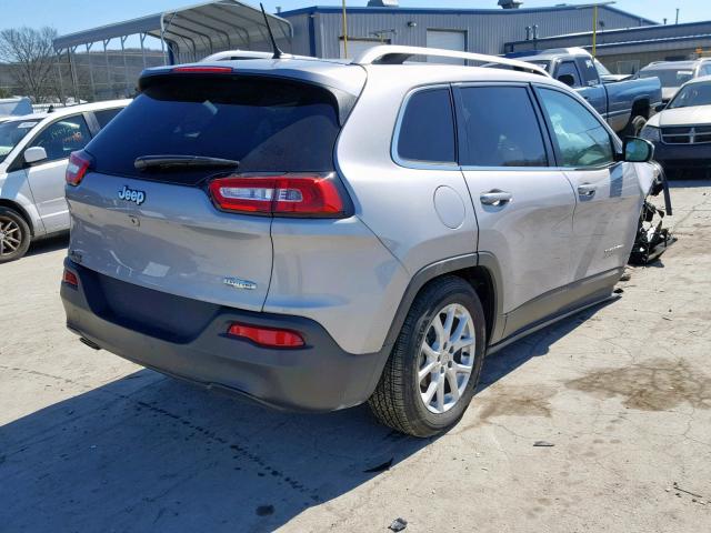 1C4PJLCB6JD596848 - 2018 JEEP CHEROKEE L SILVER photo 4