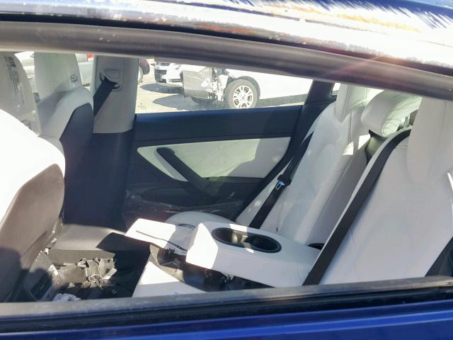 5YJ3E1EB3JF122191 - 2018 TESLA MODEL 3 BLUE photo 6