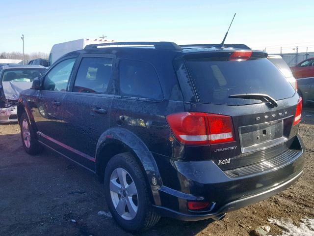 3D4PG1FG5BT530476 - 2011 DODGE JOURNEY MA BLACK photo 3