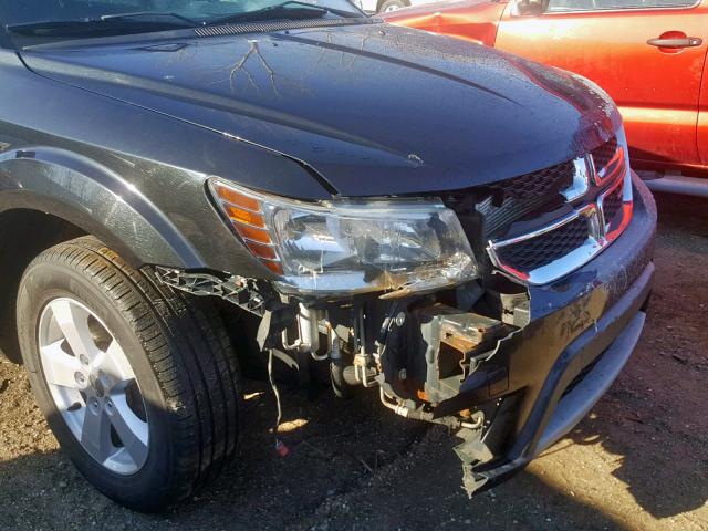 3D4PG1FG5BT530476 - 2011 DODGE JOURNEY MA BLACK photo 9