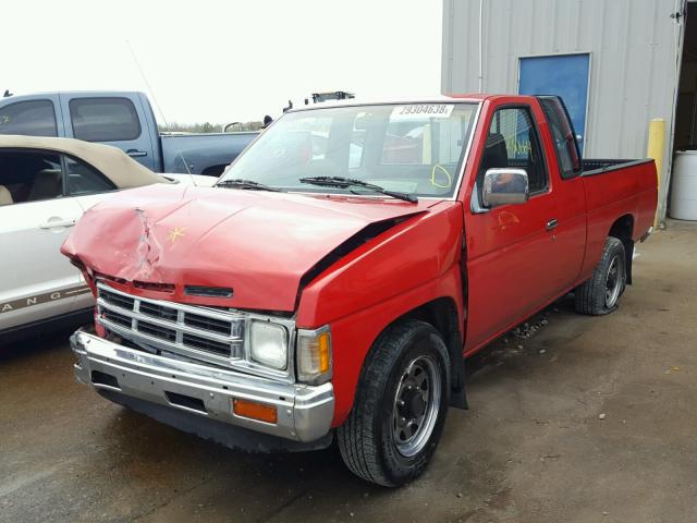 1N6SD16S2NC368078 - 1992 NISSAN TRUCK KING RED photo 2