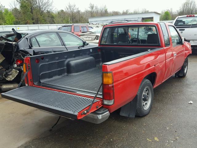 1N6SD16S2NC368078 - 1992 NISSAN TRUCK KING RED photo 4