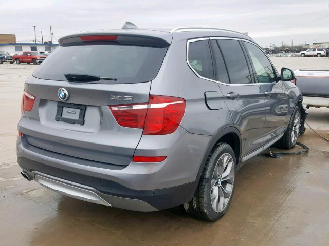 5UXWX7C56F0K34446 - 2015 BMW X3 XDRIVE3 GRAY photo 4