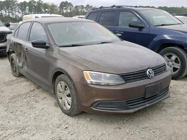 3VW2K7AJ1CM324916 - 2012 VOLKSWAGEN JETTA BASE BROWN photo 1