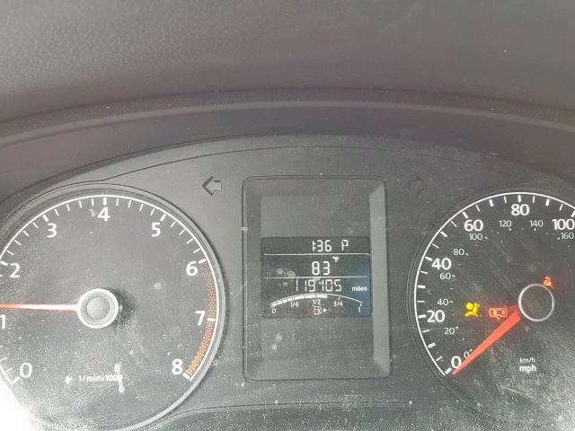 3VW2K7AJ1CM324916 - 2012 VOLKSWAGEN JETTA BASE BROWN photo 8