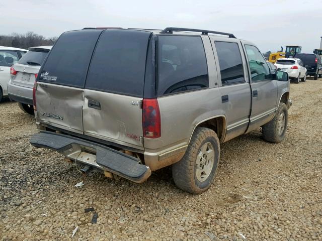 1GKEK13R2XJ706749 - 1999 GMC YUKON BROWN photo 4