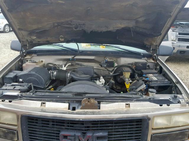 1GKEK13R2XJ706749 - 1999 GMC YUKON BROWN photo 7