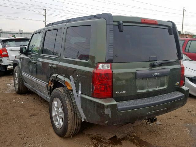 1J8HG48P17C528557 - 2007 JEEP COMMANDER GREEN photo 3