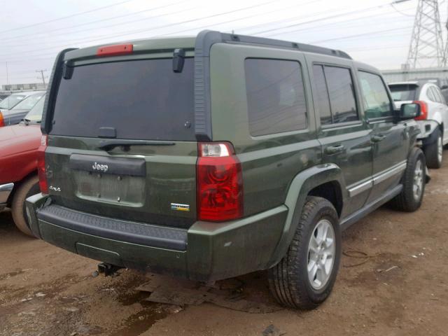 1J8HG48P17C528557 - 2007 JEEP COMMANDER GREEN photo 4