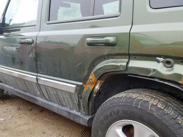 1J8HG48P17C528557 - 2007 JEEP COMMANDER GREEN photo 9
