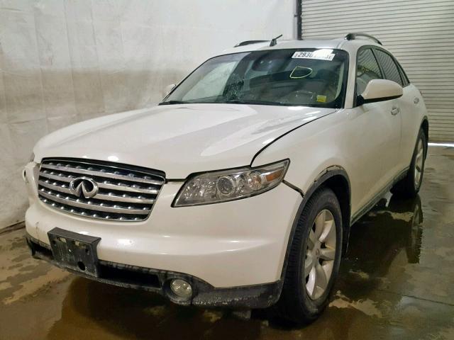 JNRAS08W15X221192 - 2005 INFINITI FX35 WHITE photo 2