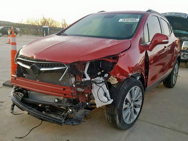 KL4CJASB4JB532950 - 2018 BUICK ENCORE PRE BURGUNDY photo 2