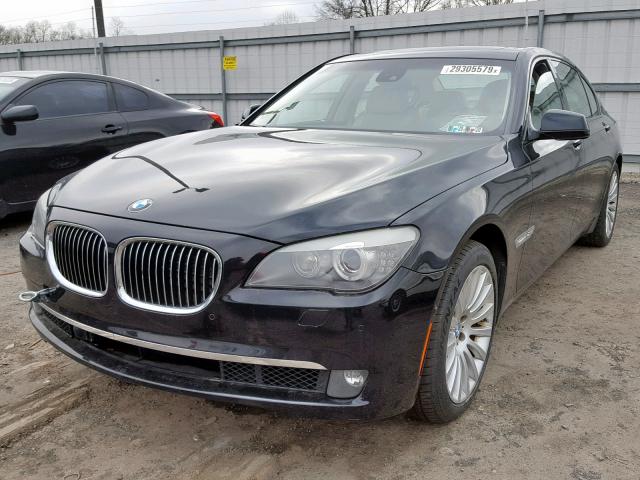 WBAKC8C56AC430053 - 2010 BMW 750 LI BLACK photo 2