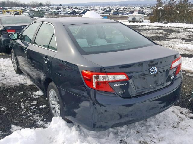 4T1BD1FK4CU018814 - 2012 TOYOTA CAMRY HYBR GRAY photo 3