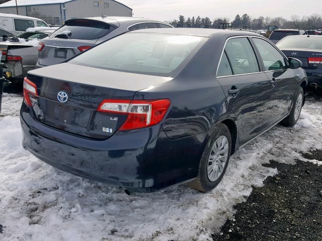 4T1BD1FK4CU018814 - 2012 TOYOTA CAMRY HYBR GRAY photo 4