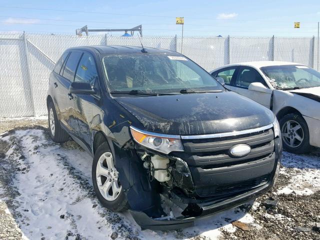 2FMDK3JC5CBA50347 - 2012 FORD EDGE SEL BLACK photo 1