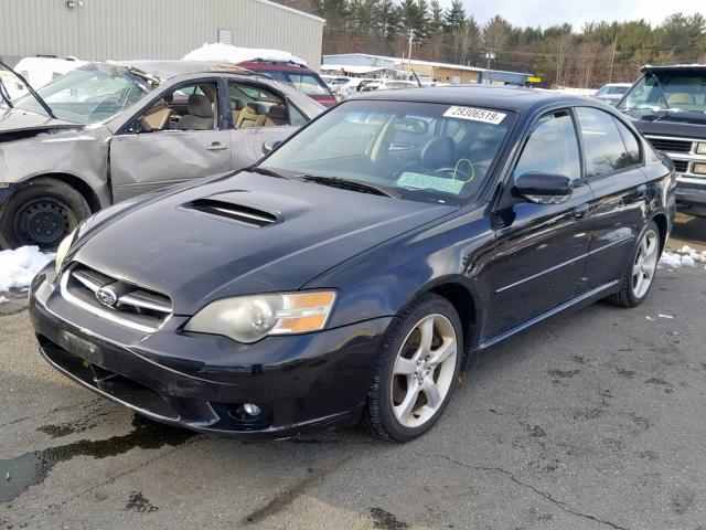 4S3BL676154220728 - 2005 SUBARU LEGACY GT BLACK photo 2