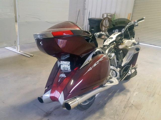 5VPSD36D993002979 - 2009 VICTORY MOTORCYCLES VISION TOU MAROON photo 4