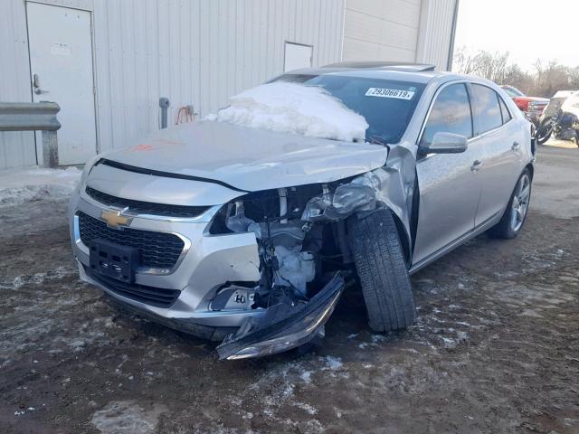 1G11G5SX0FF214475 - 2015 CHEVROLET MALIBU LTZ SILVER photo 2