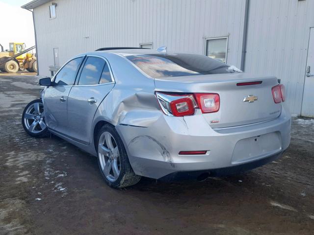 1G11G5SX0FF214475 - 2015 CHEVROLET MALIBU LTZ SILVER photo 3