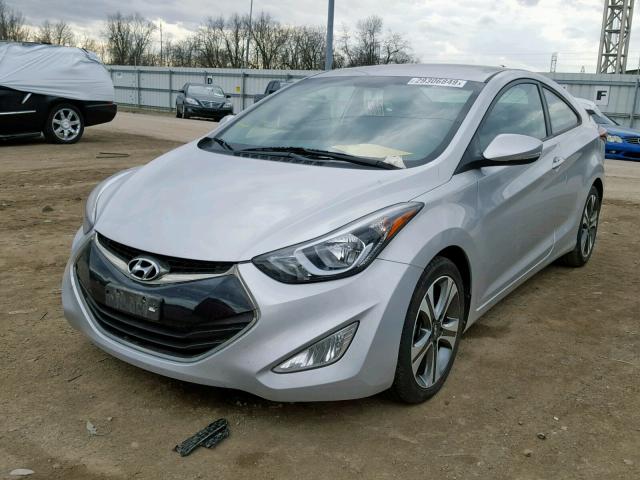 KMHDH6AH7EU029444 - 2014 HYUNDAI ELANTRA CO SILVER photo 2