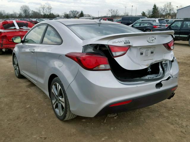 KMHDH6AH7EU029444 - 2014 HYUNDAI ELANTRA CO SILVER photo 3