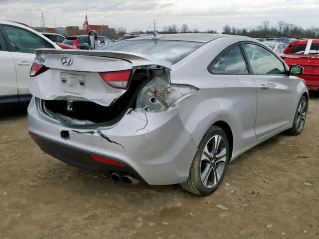 KMHDH6AH7EU029444 - 2014 HYUNDAI ELANTRA CO SILVER photo 4