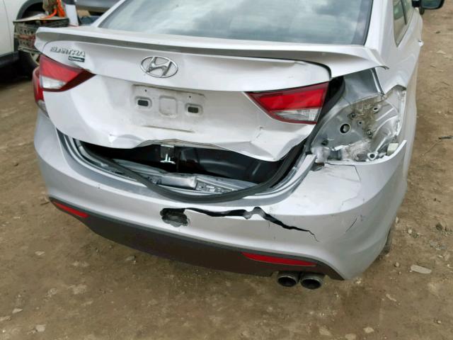 KMHDH6AH7EU029444 - 2014 HYUNDAI ELANTRA CO SILVER photo 9