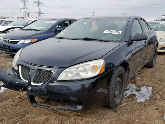 1G2ZF58B974273065 - 2007 PONTIAC G6 VALUE L BLACK photo 2