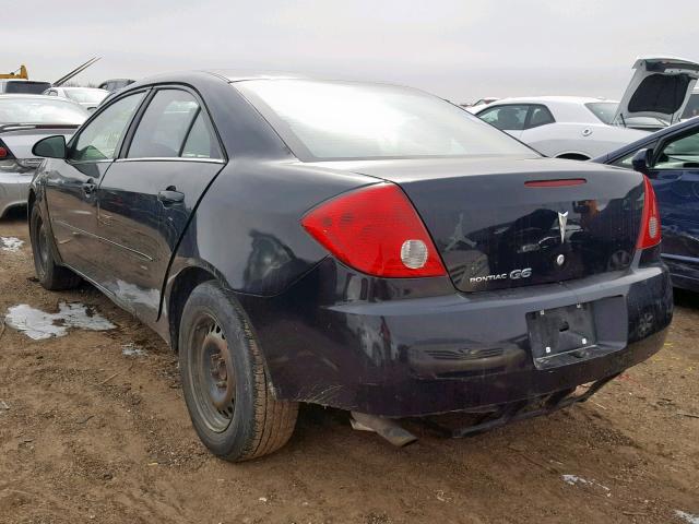 1G2ZF58B974273065 - 2007 PONTIAC G6 VALUE L BLACK photo 3