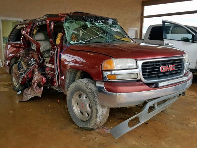 1GKEK13T71R189680 - 2001 GMC YUKON MAROON photo 1