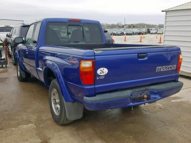 4F4YR16U73TM05775 - 2003 MAZDA B3000 CAB BLUE photo 3