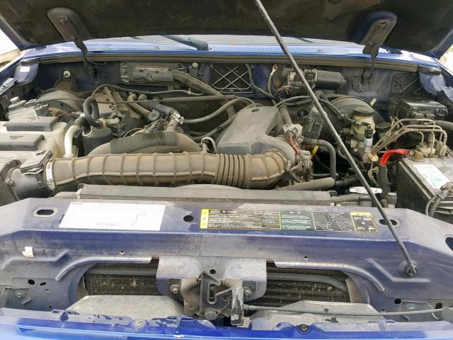 4F4YR16U73TM05775 - 2003 MAZDA B3000 CAB BLUE photo 7