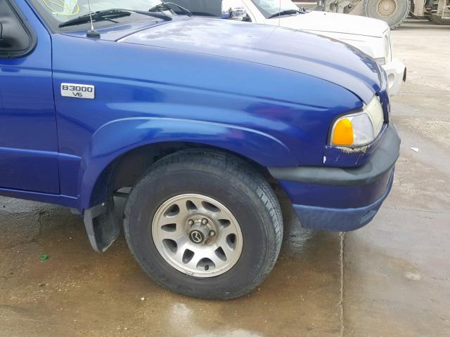 4F4YR16U73TM05775 - 2003 MAZDA B3000 CAB BLUE photo 9