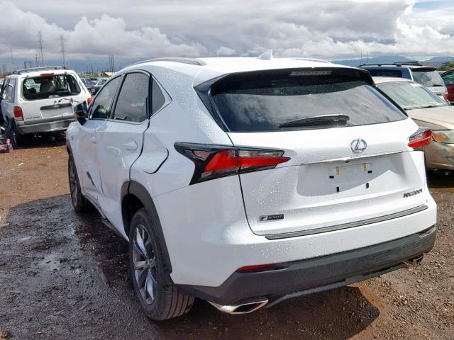 JTJYARBZ6H2059115 - 2017 LEXUS NX 200T WHITE photo 3