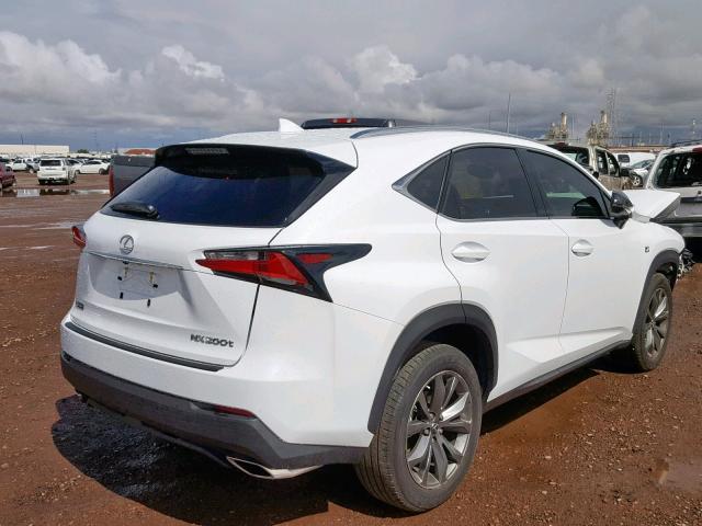 JTJYARBZ6H2059115 - 2017 LEXUS NX 200T WHITE photo 4