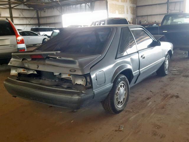 1FACP41M7NF144754 - 1992 FORD MUSTANG LX GRAY photo 4