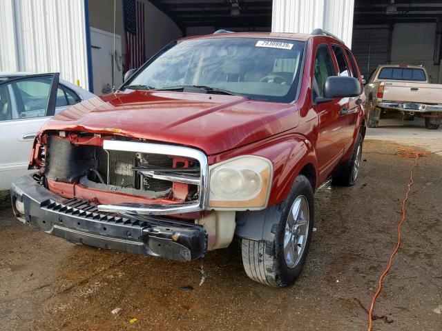 1D4HD58256F189411 - 2006 DODGE DURANGO LI RED photo 2