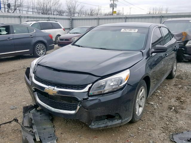 1G11B5SL9EF248697 - 2014 CHEVROLET MALIBU LS BLACK photo 2