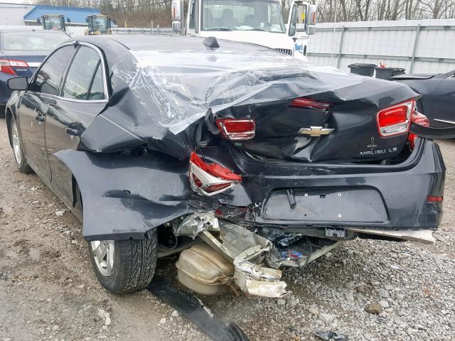 1G11B5SL9EF248697 - 2014 CHEVROLET MALIBU LS BLACK photo 3